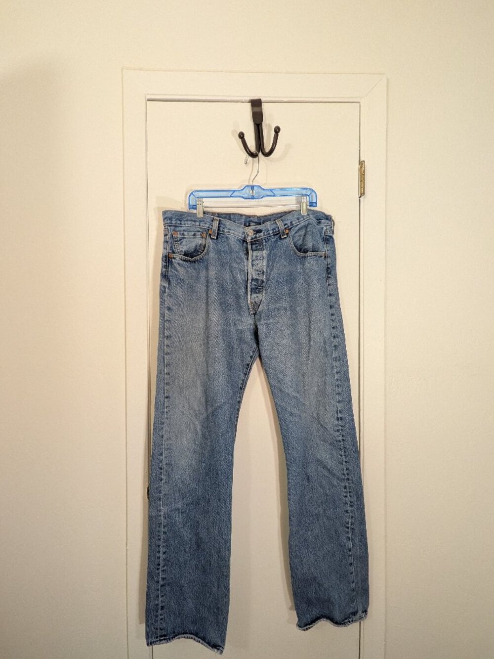 The Levi's Men's 501 Original Fit Straight Leg Button Fly Jeans 1990